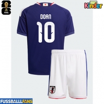 Japan Ritsu Doan #10 Heimtrikotsatz Kinder EM 2024 Kurzarm (+ Kurze Hosen)